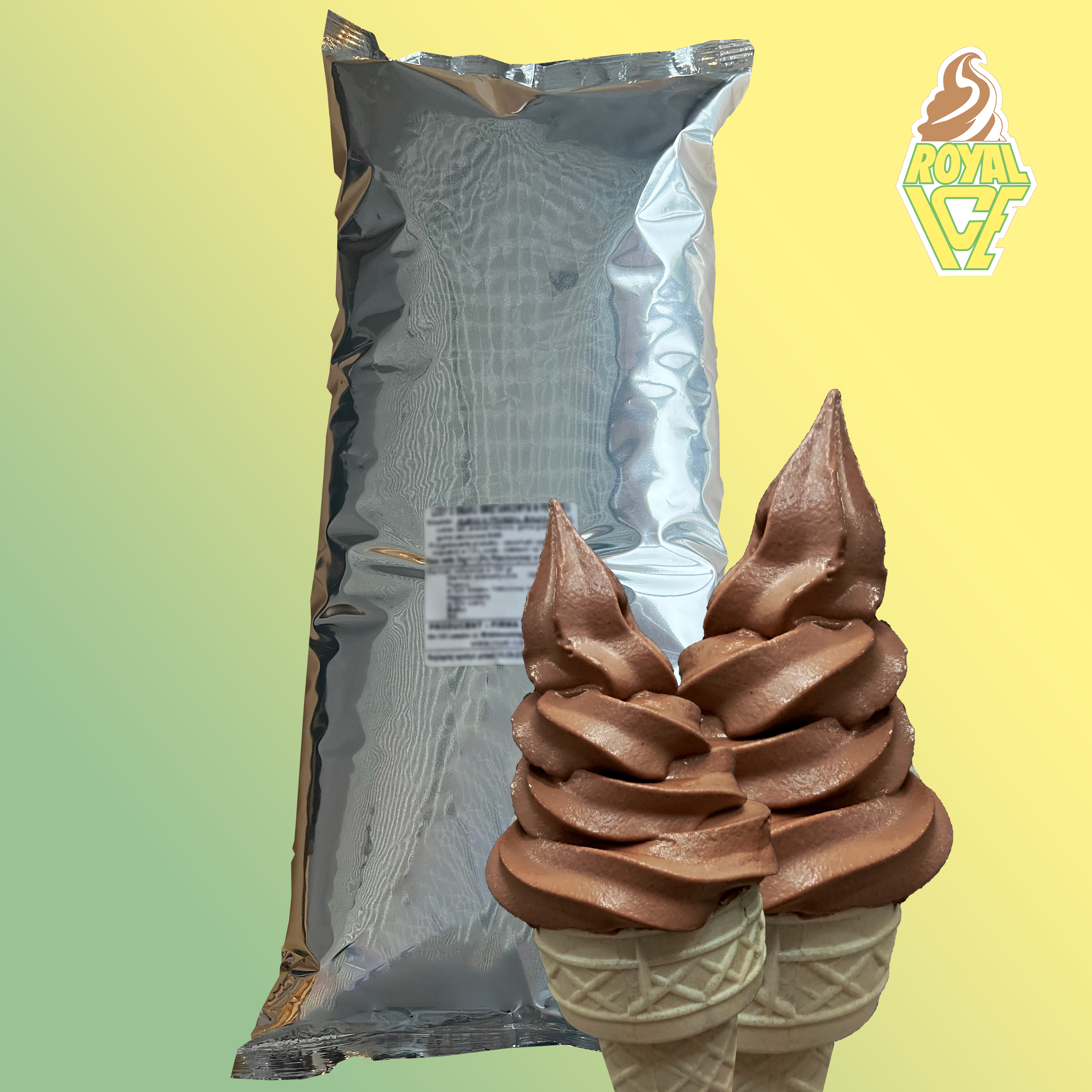 Lody włoskie o smaku czekoladowym